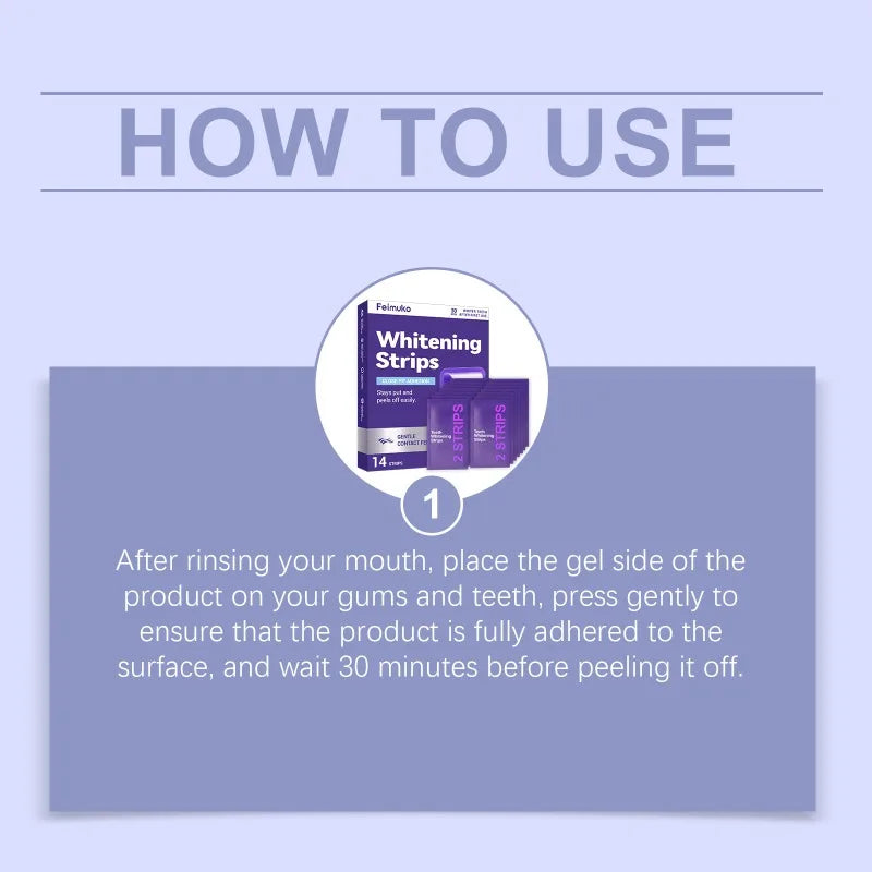 Purple Tooth Whitening Strips